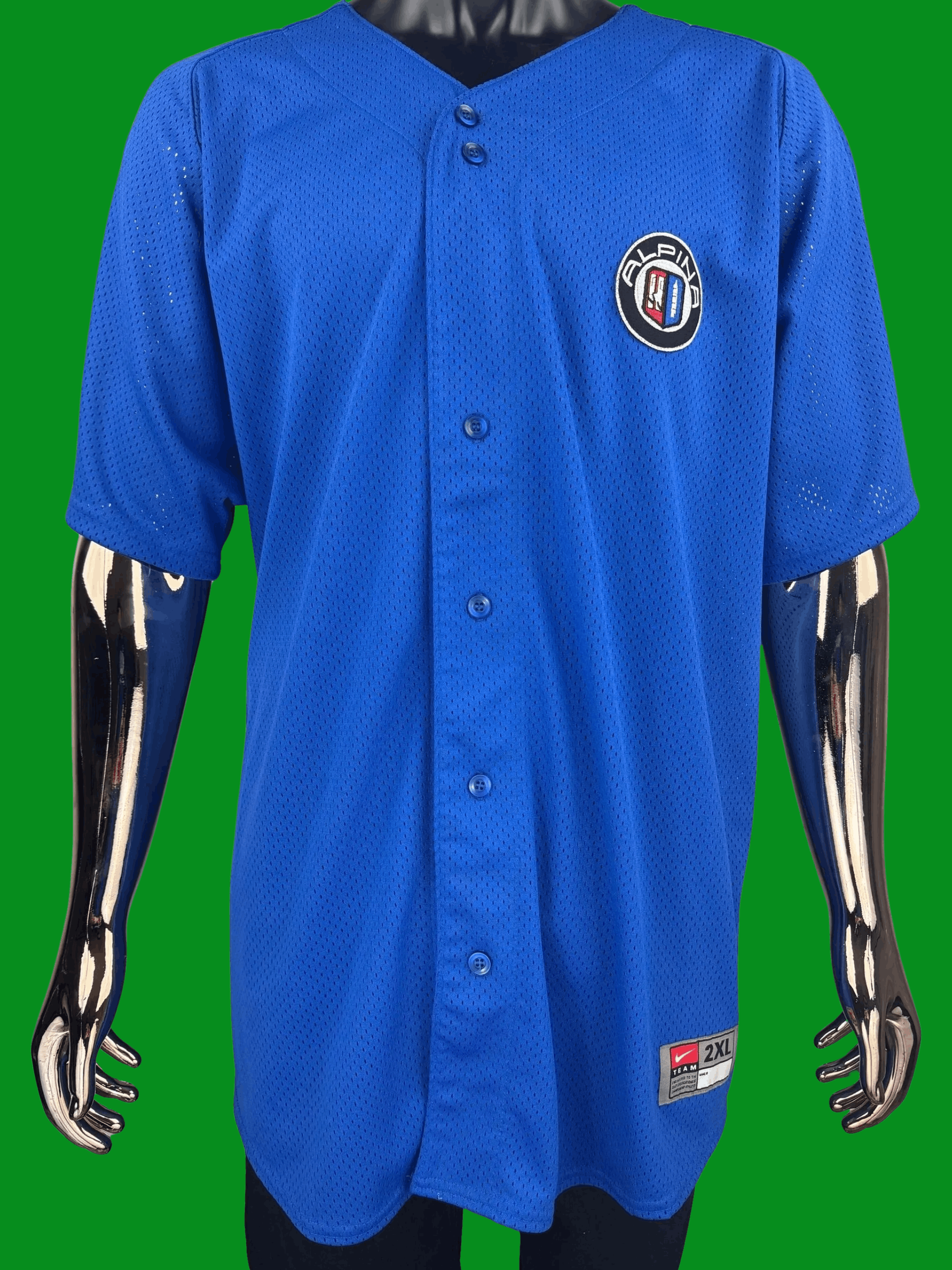 Nike VTG Alpina Patched Nike Baseball Jersey Size US XXL / EU 58 / 5 - 1 Thumbnail