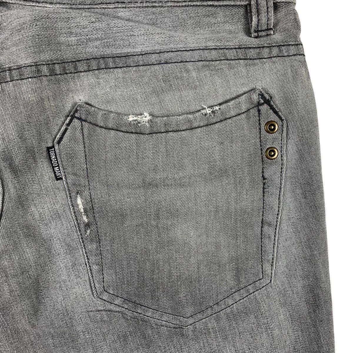 Japanese Brand × Tornado Mart TORNADO MART Flare distressed fly button jeans Size 33" - 16 Thumbnail