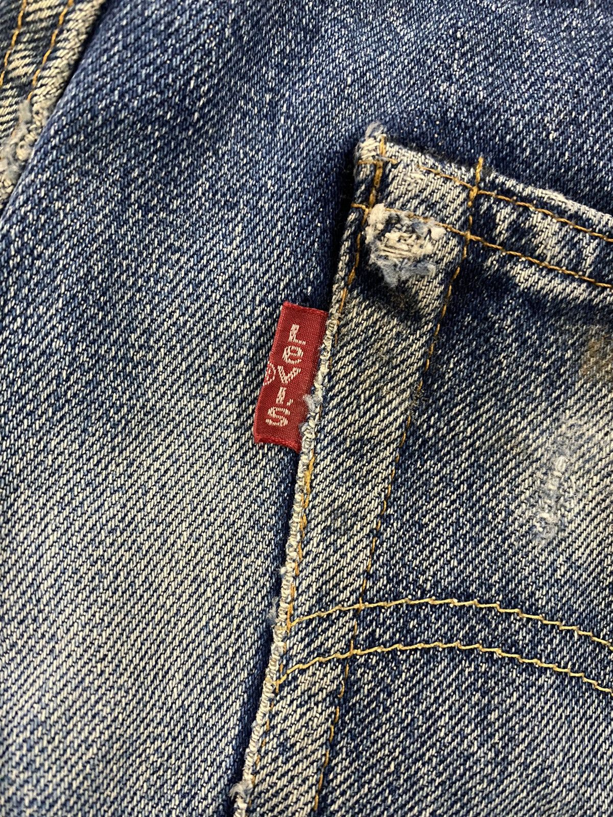 Levi's Vintage Clothing × Vintage W30x27 vintage levi's 501xx redline distressed made in USA Size US 30 / EU 46 - 11 Thumbnail