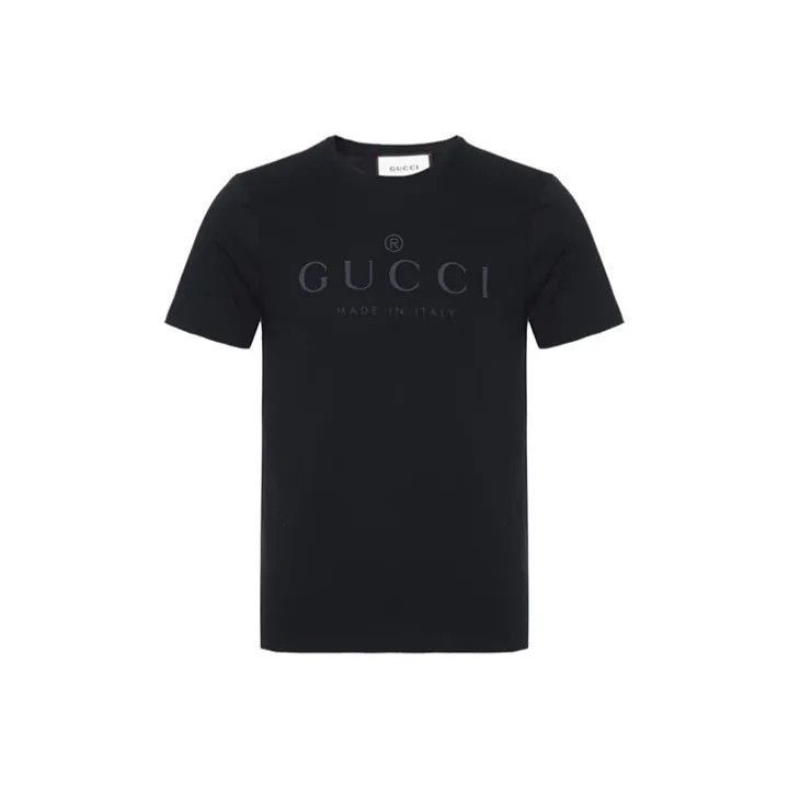 Gucci Gucci Gucci Black Logo Print Short Sleeve T-Shirt -2506 Size US XL / EU 56 / 4 - 2 Thumbnail