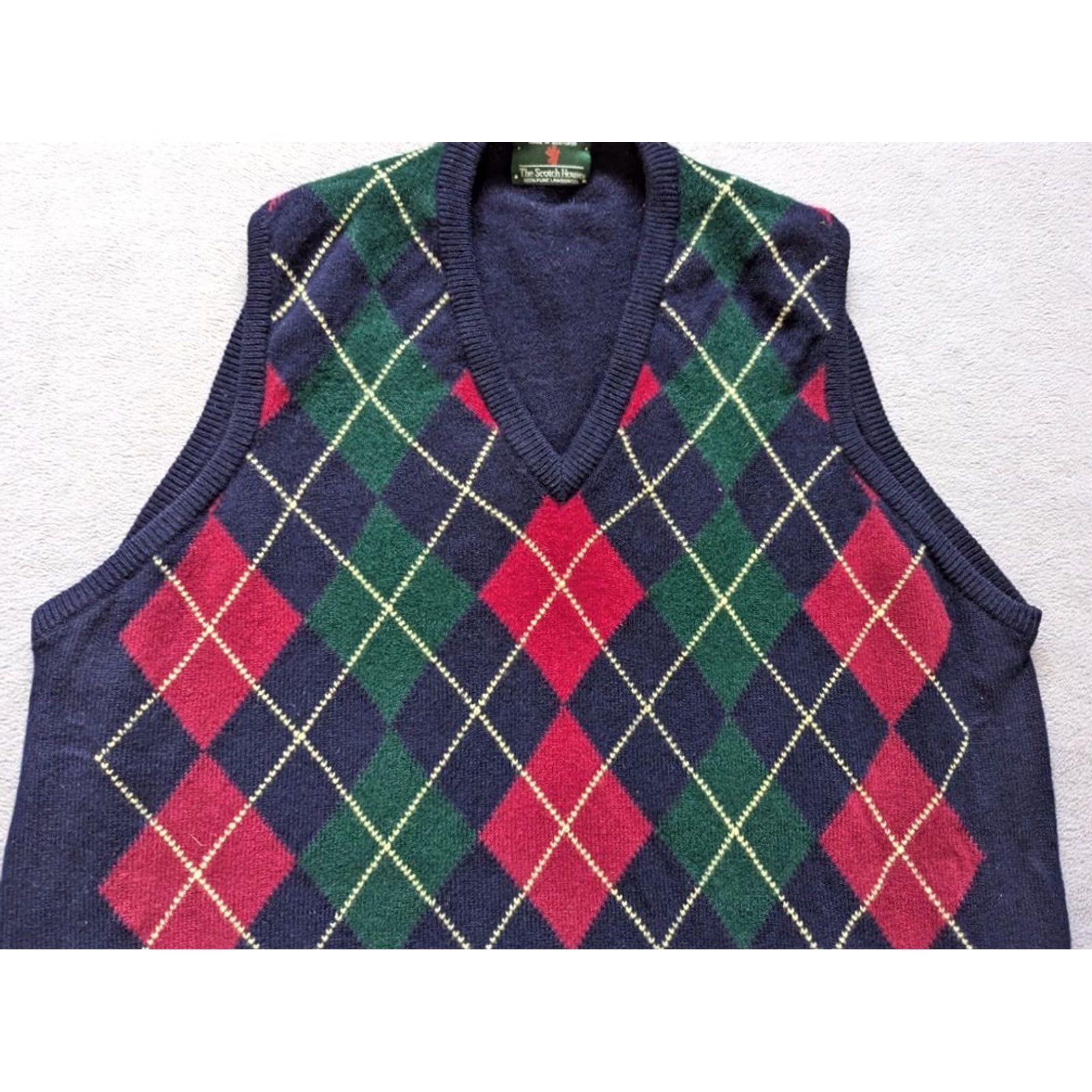 Vintage The Scotch Houses Lambswool Vest Mens Blue 44 Scotch Houses Vest Mens 44 Blue Lambswool Vest Size US S / EU 44-46 / 1 - 6 Thumbnail