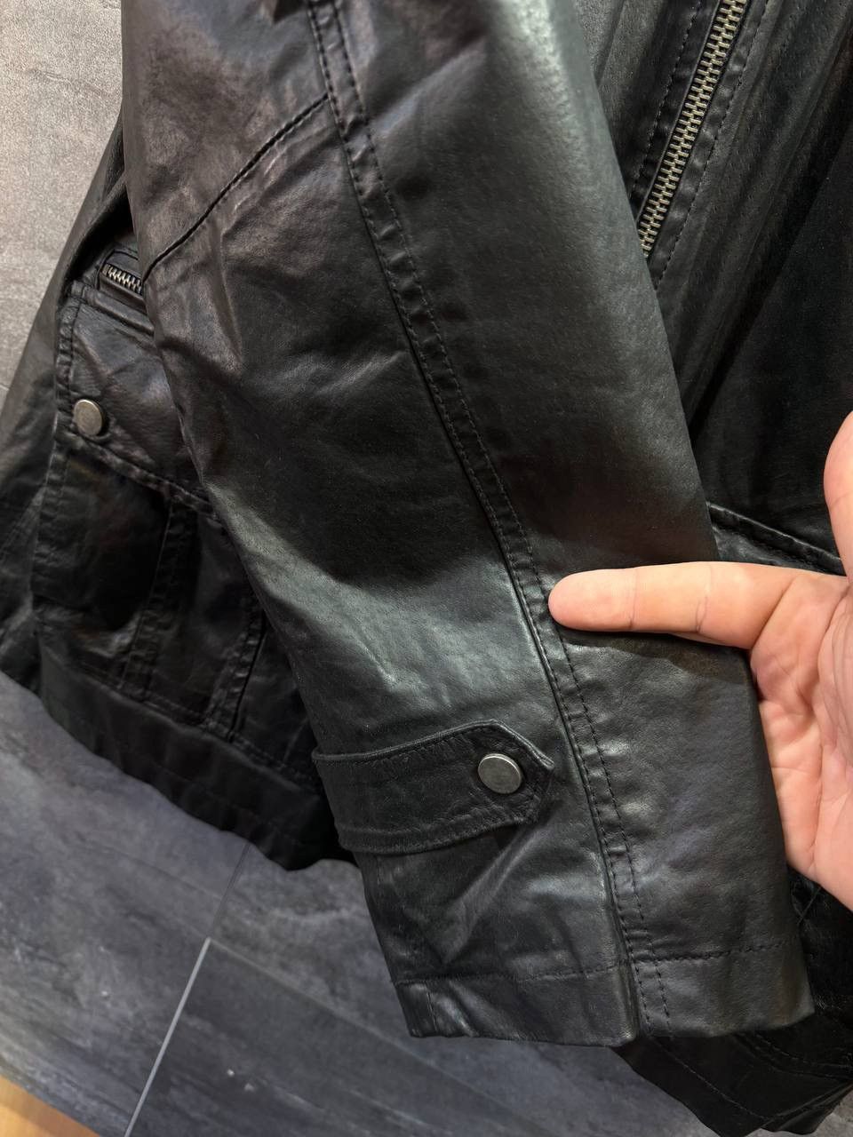Other Barneys Originals Men's Multipocket Black Leather Jackets Size US XL / EU 56 / 4 - 20 Thumbnail