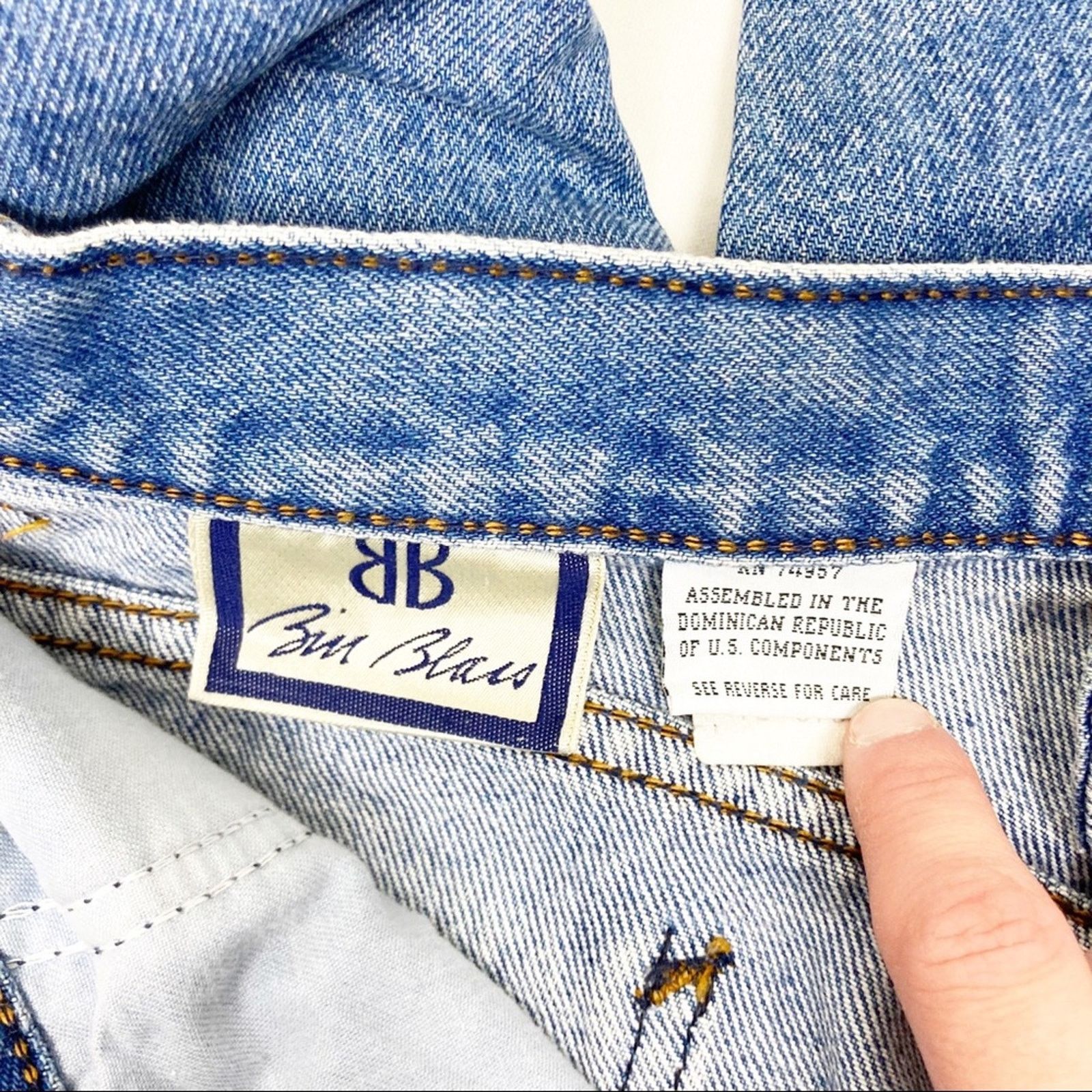 Vintage Vintage Bill Blass High Waisted Mom Jeans Sz 29 Size 29" - 4 Thumbnail