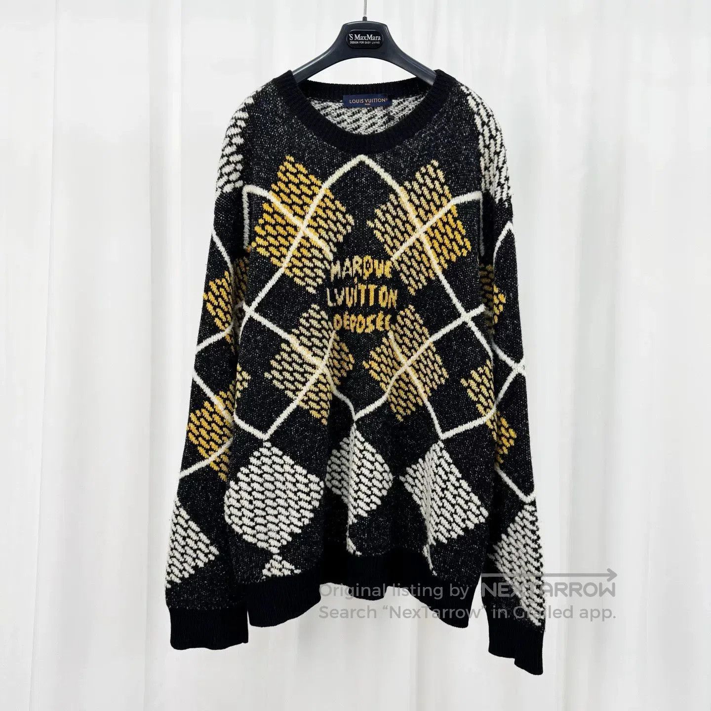 Louis Vuitton louis vuitton argyle pattern wool sweater. Size XXL / US 16-18 / IT 52-54 - 1 Thumbnail