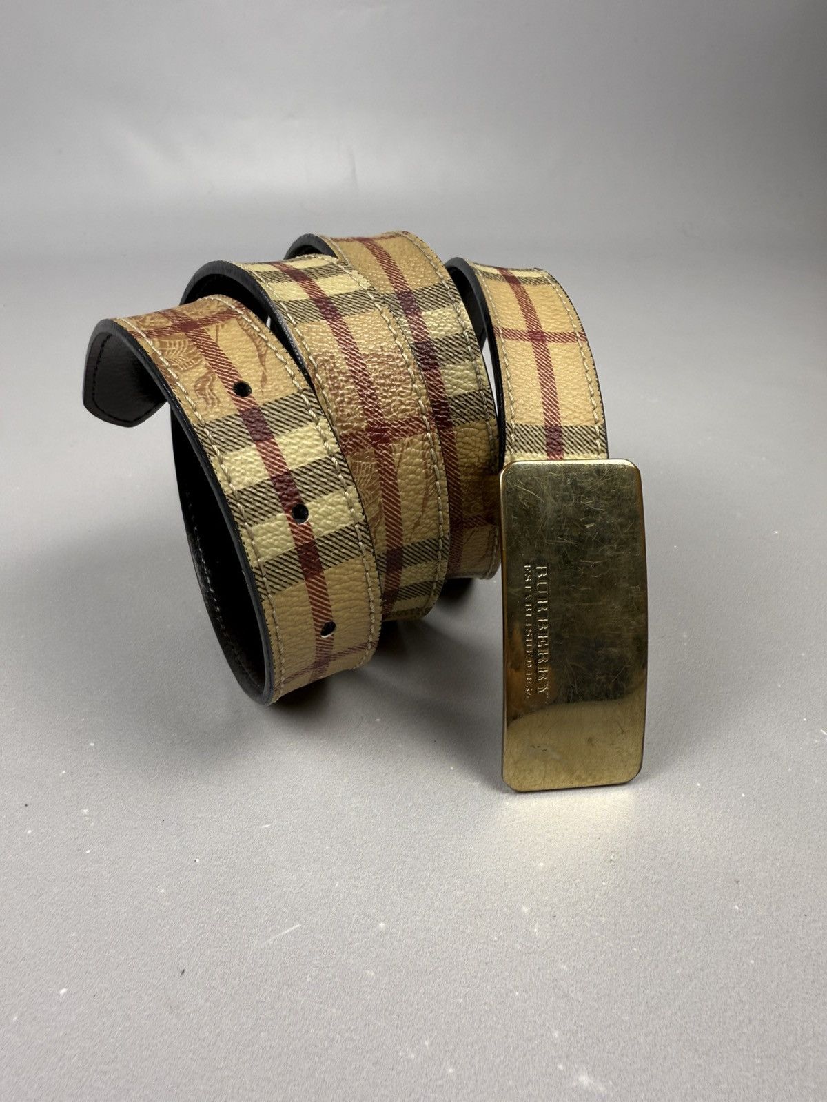 Burberry Burberry belt classic monogram novacheck unisex size 105cm Size ONE SIZE - 1 Thumbnail