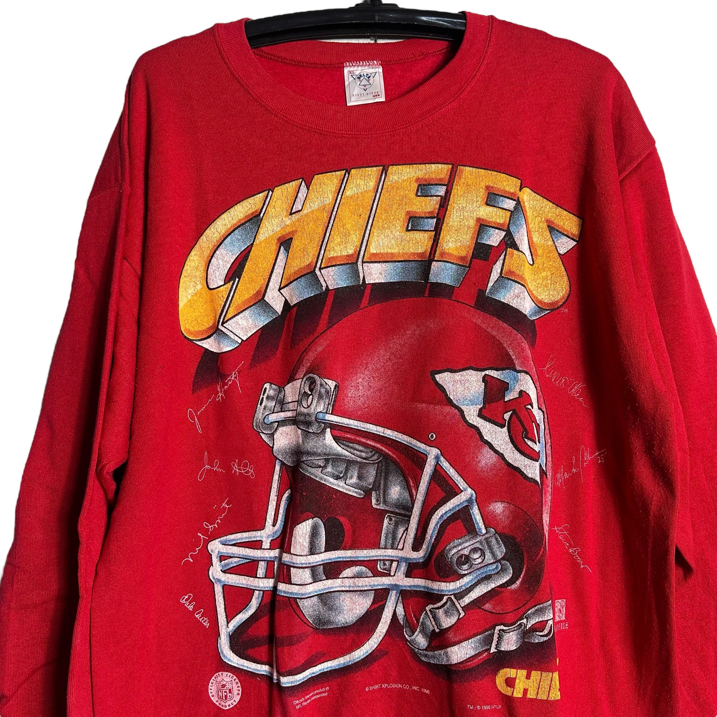 NFL 🔥RARE🔥Vintage Kansas City Chiefs NFL OVP Sweatshirt Size US XL / EU 56 / 4 - 2 Thumbnail