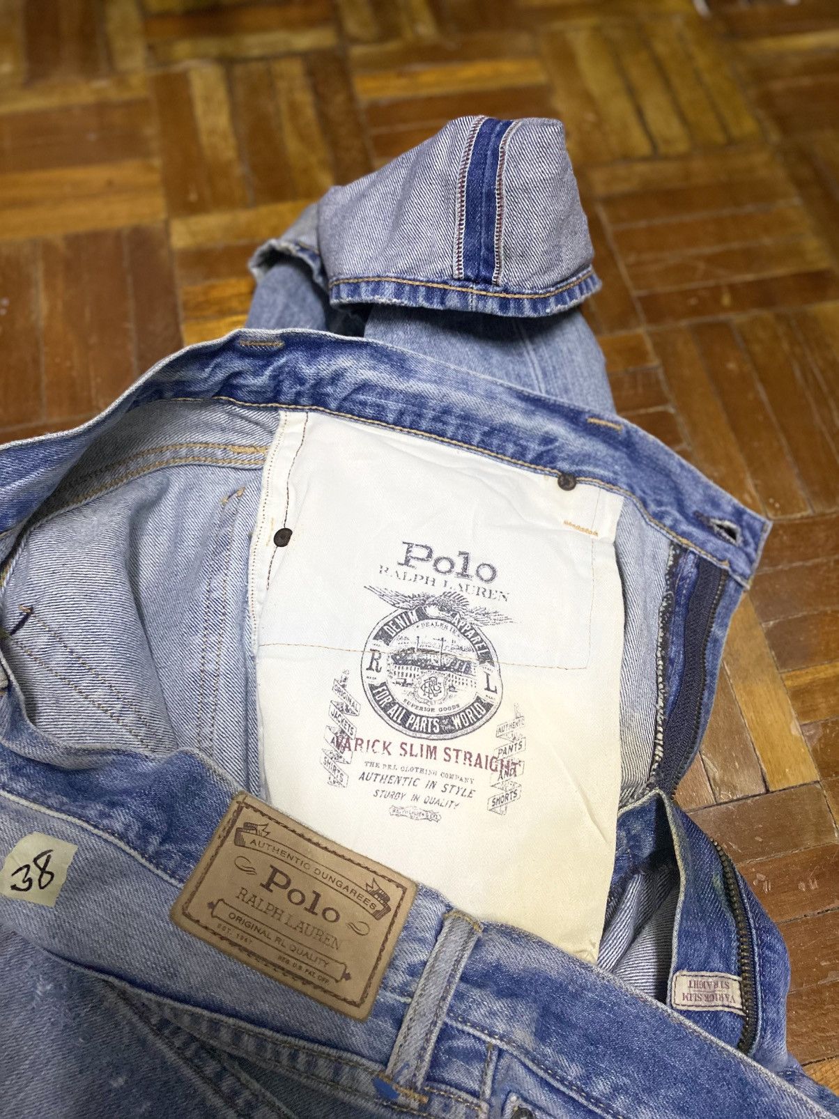 Polo Ralph Lauren × Vintage Vintage Denim Polo Ralph Lauren 90s distressed Size US 37 - 11 Thumbnail
