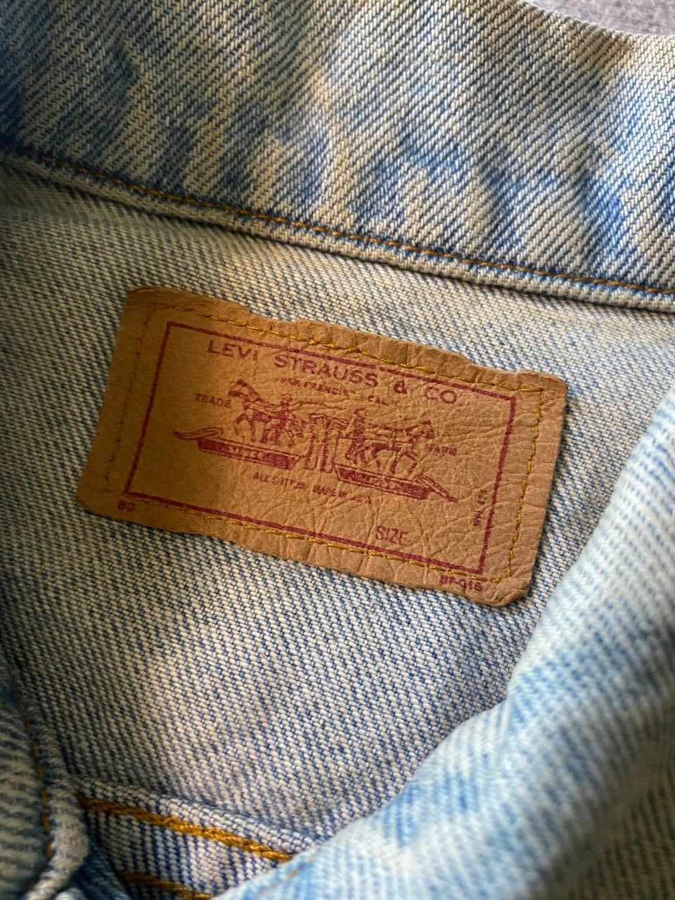 Levi's VTG 80s/90s Levi’s USA Denim Cut-Off Trucker Vest Distressed Size US M / EU 48-50 / 2 - 6 Thumbnail