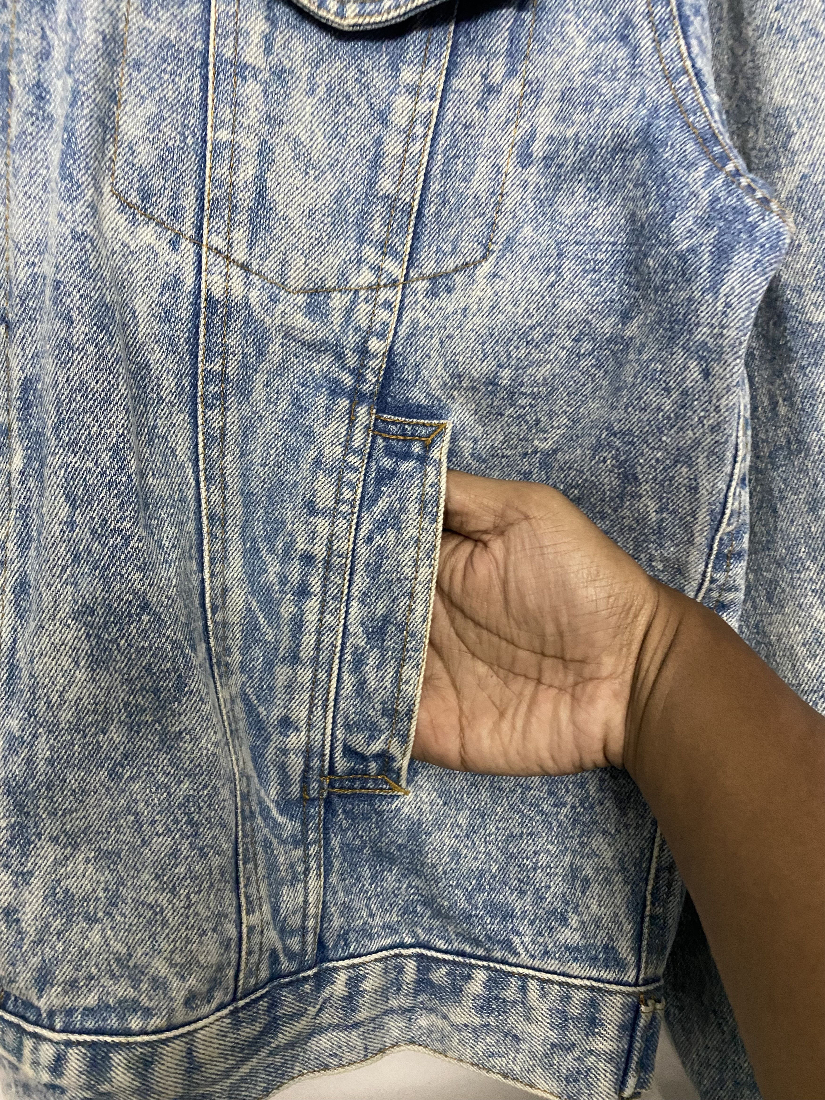 Vintage 80s Japanese PIA Acid Wash Denim Trucker Jacket Size US L / EU 52-54 / 3 - 12 Thumbnail
