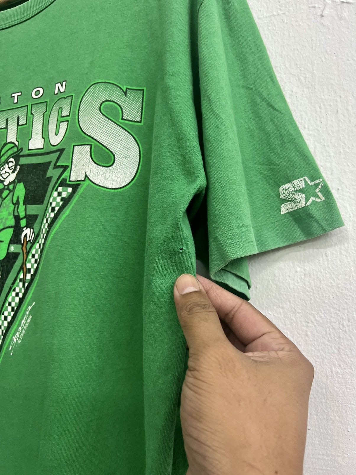 NBA × Starter × Vintage Vintage 90s Starter NBA Boston Celtics Tee Size US XL / EU 56 / 4 - 8 Thumbnail