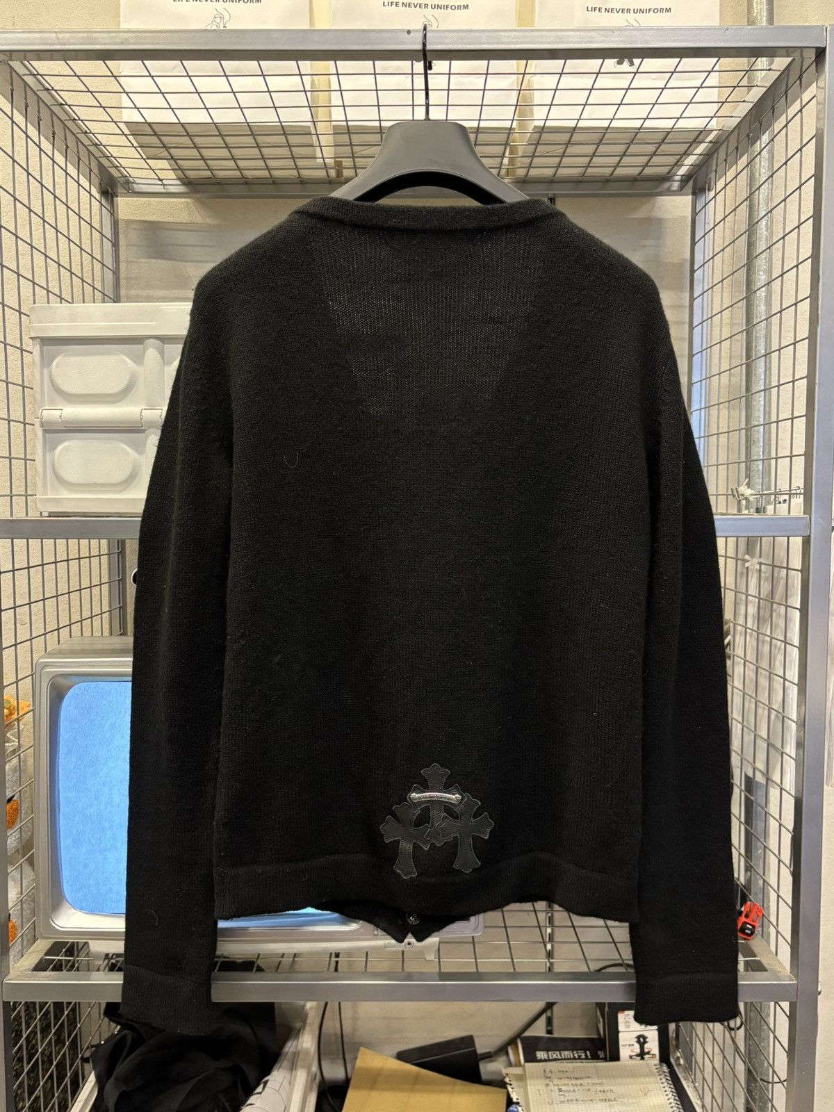 Chrome Hearts Chrome hearts black cashmere cardigan Size US M / EU 48-50 / 2 - 2 Thumbnail