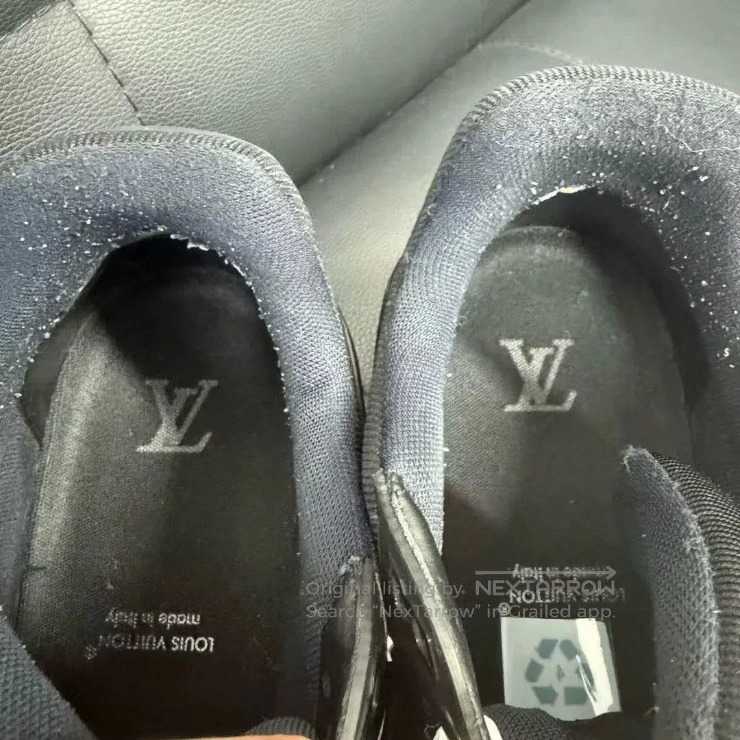 Louis Vuitton Louis Vuitton LV Embossed Black Sneakers. Size US 9 / EU 42 - 4 Thumbnail