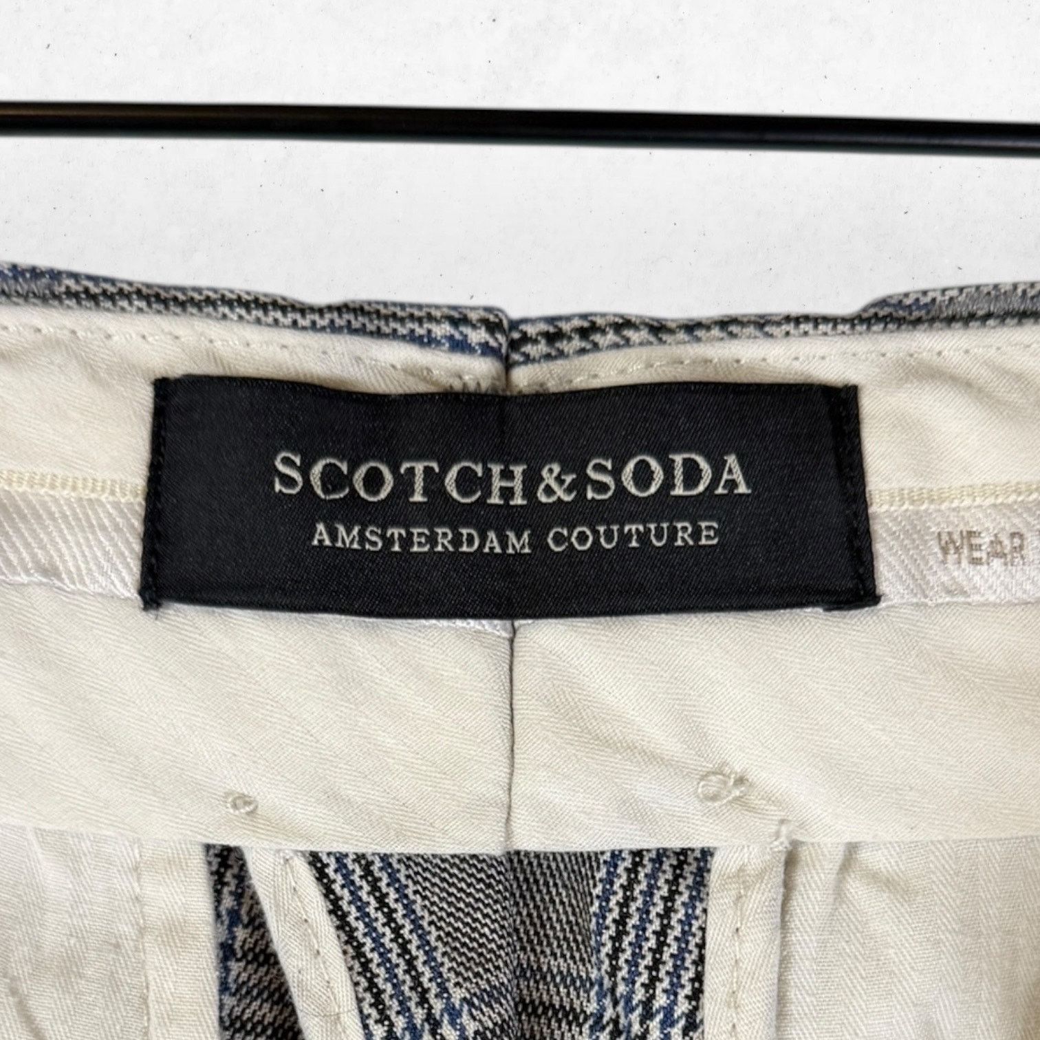 Scotch & Soda Scotch & Soda Men's Size W29/L32 Plaid Trousers Mott-Classic Size US 29 - 3 Thumbnail