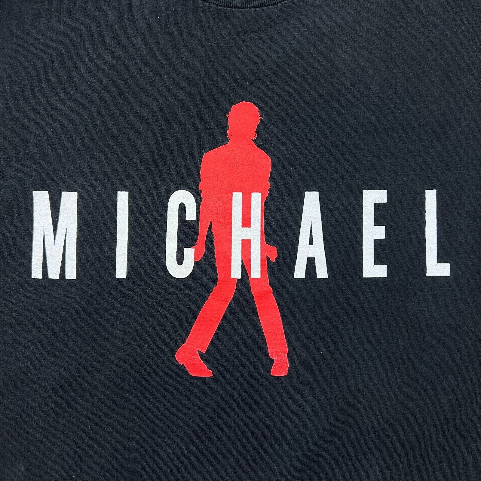 Michael Jackson × Rap Tees × Vintage Vintage 90s Air Michael Jackson T Shirt Short Sleeve Tee Size US L / EU 52-54 / 3 - 2 Thumbnail