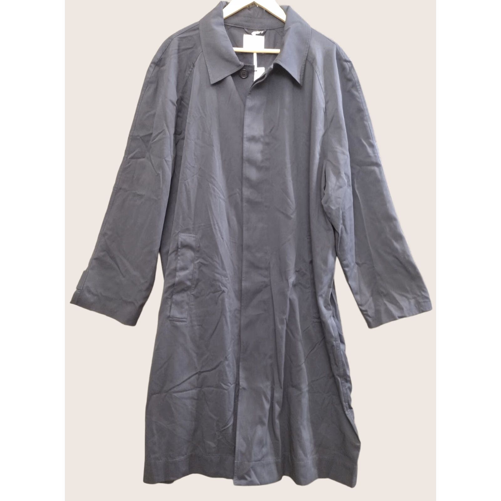 Vintage St stylus X LaDarius Campbell Trench Coat Navy XL Pockets Button Men Size US XL / EU 56 / 4 - 1 Thumbnail
