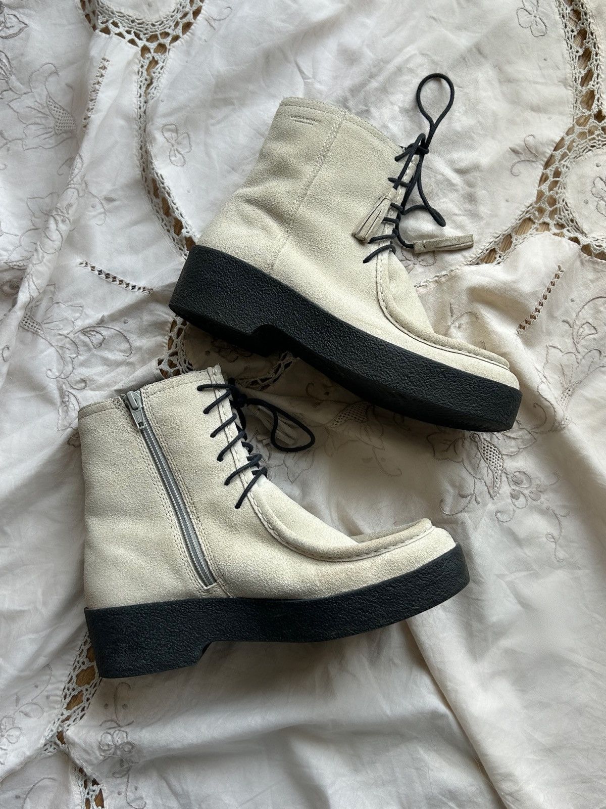 Designer × Vagabond Vagabond amazing suede boots Chelsea leather fur Size US 8 / IT 38 - 6 Thumbnail