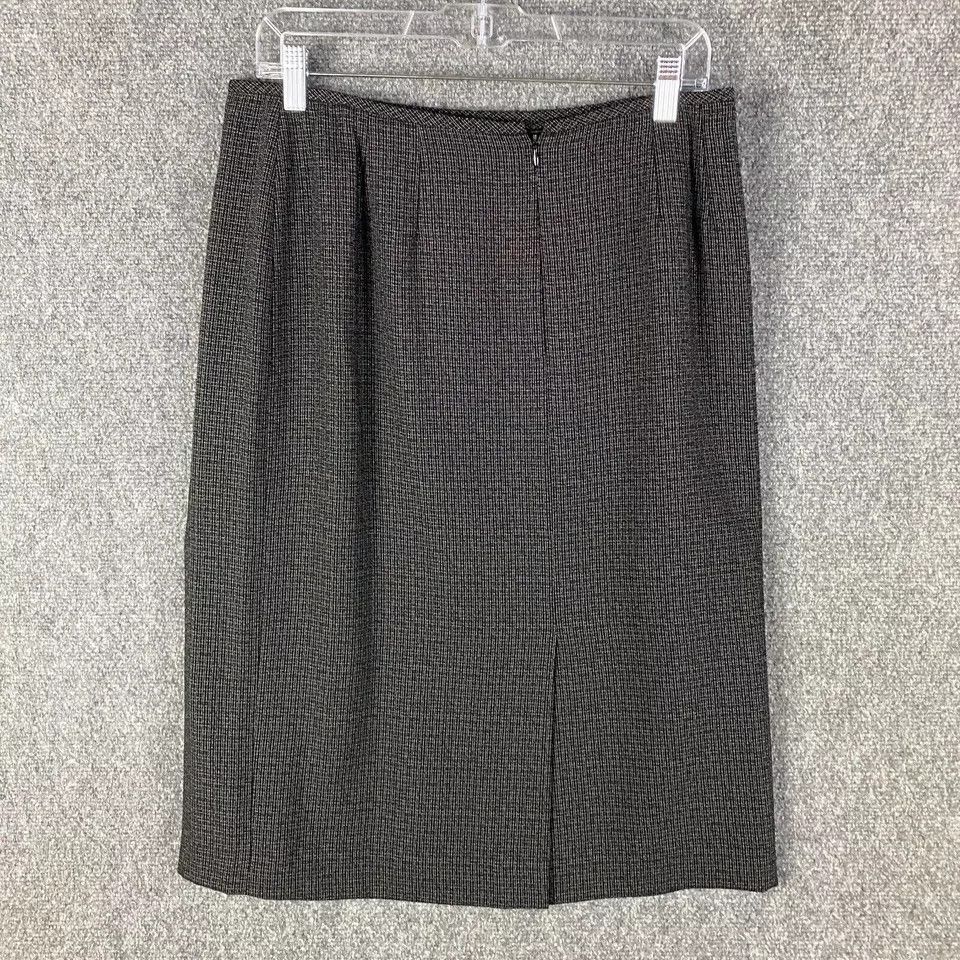 Kasper Kasper Suit Skirt Women's Size 12 Black Polyester Formal Size 34" / US 12 / IT 48 - 5 Thumbnail