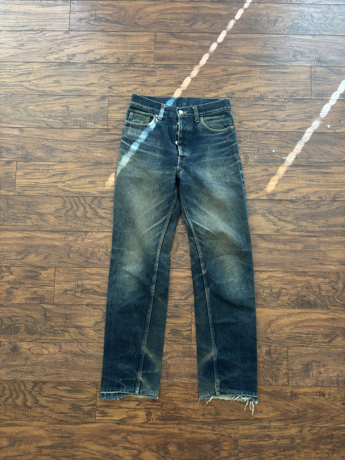 Helmut Lang Helmut Lang 1996 Cock Ring Denim Jeans Size US 31 - 1 Thumbnail