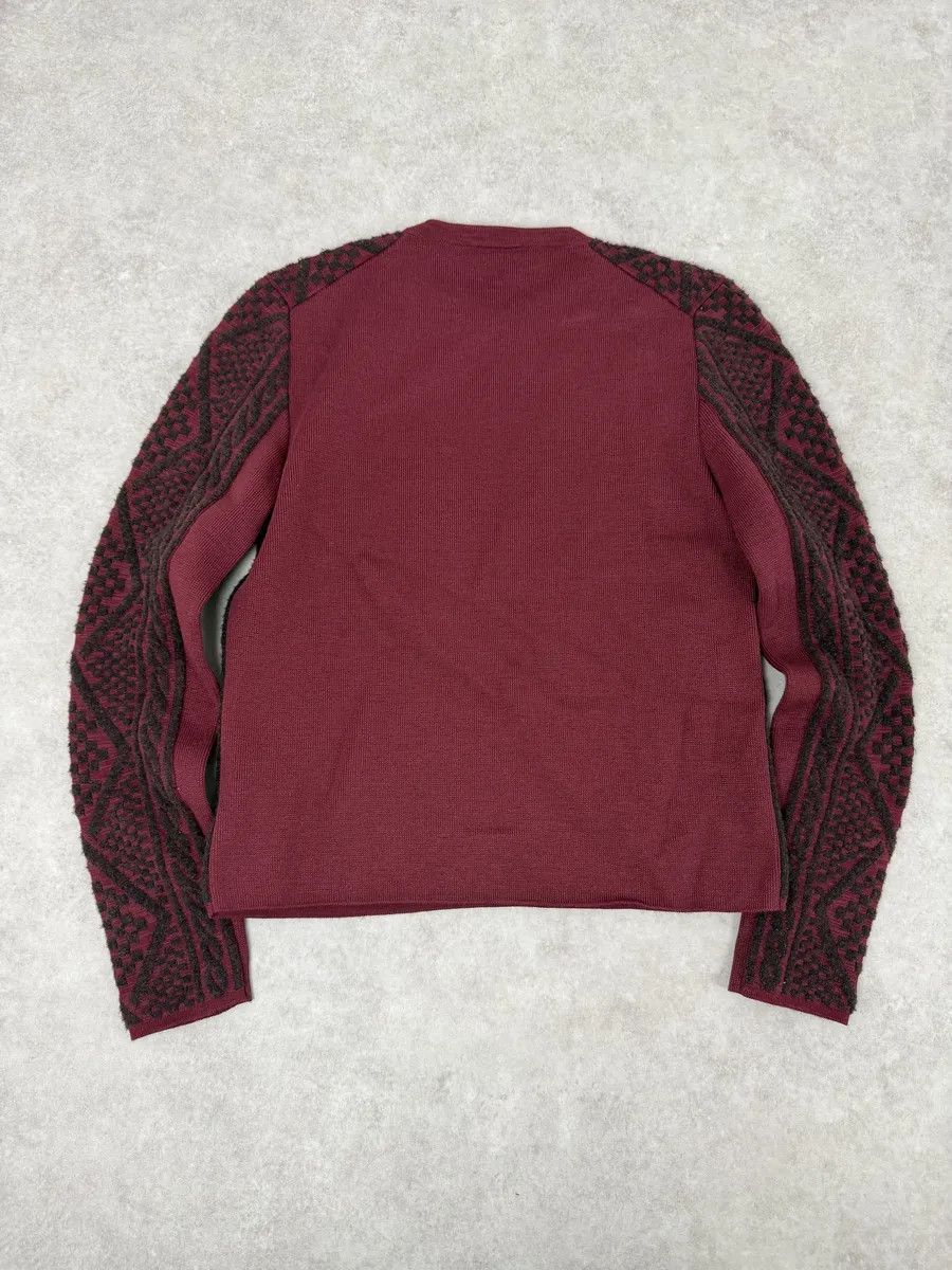 Balenciaga Balenciaga Red Two Tone Sweater Size US XS / EU 42 / 0 - 5 Thumbnail