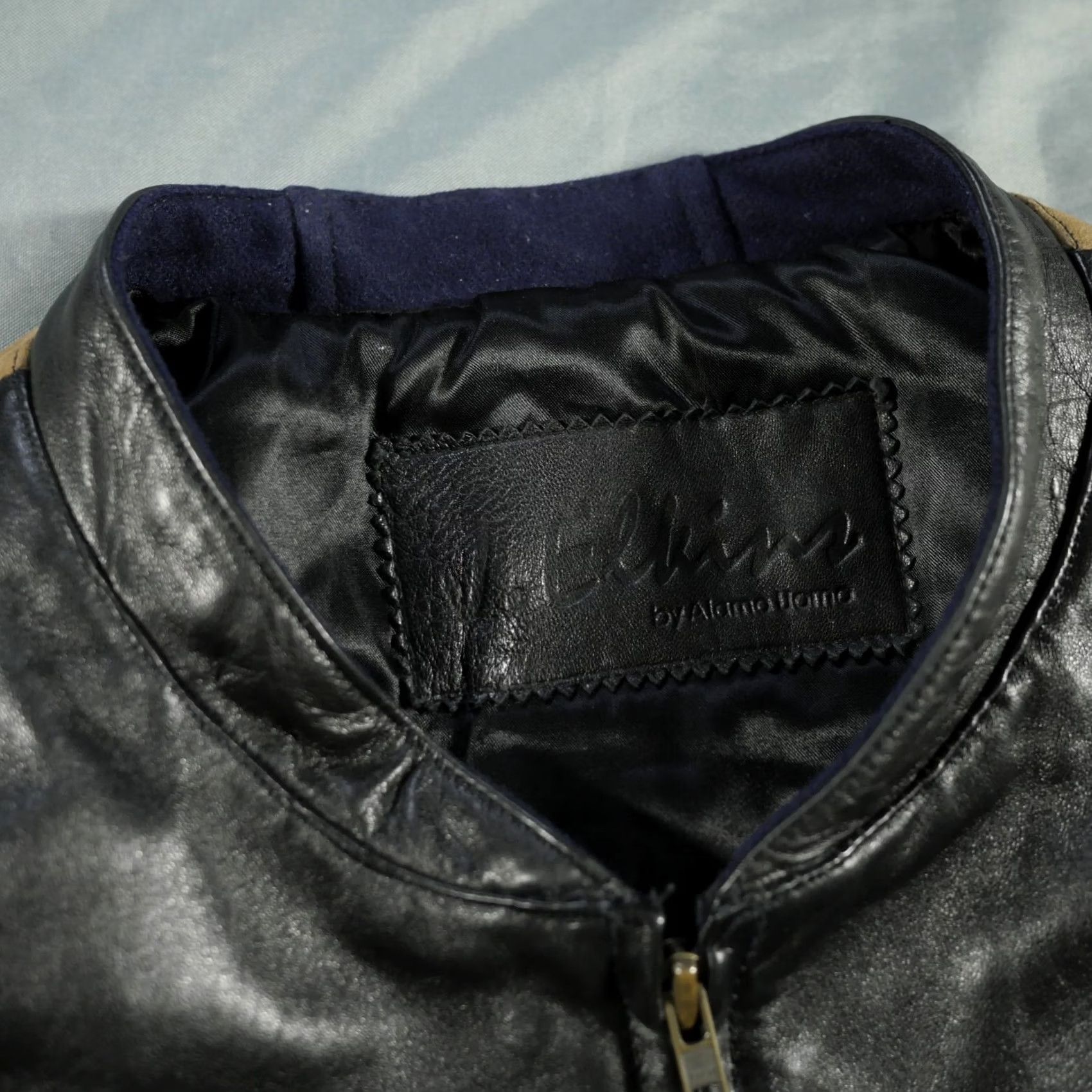 Vintage VINTAGE J Elkins USA World Cup Jacket Mens Black Brown Leather Wool 90s Bomber Jacket Short Zip Lined Full Zip All Seasons Fashion Sports USA Mens Size US XXL / EU 58 / 5 - 7 Thumbnail