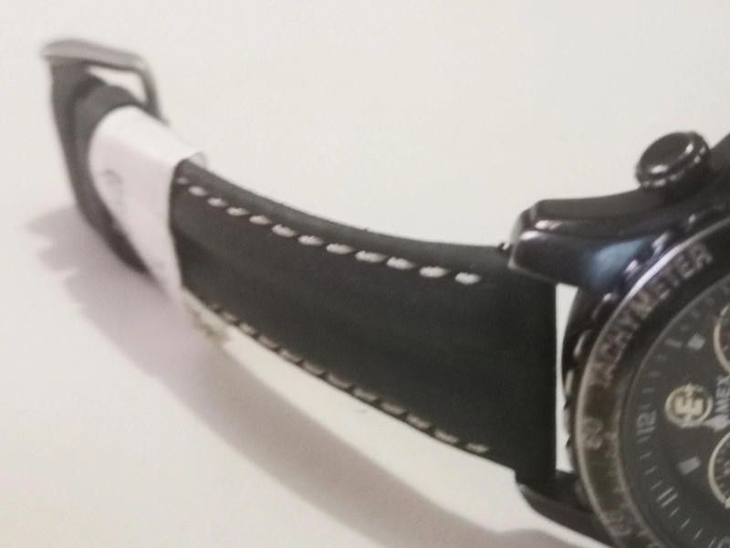 Designer Accurist men's black dial leather strap watch Size ONE SIZE - 4 Thumbnail