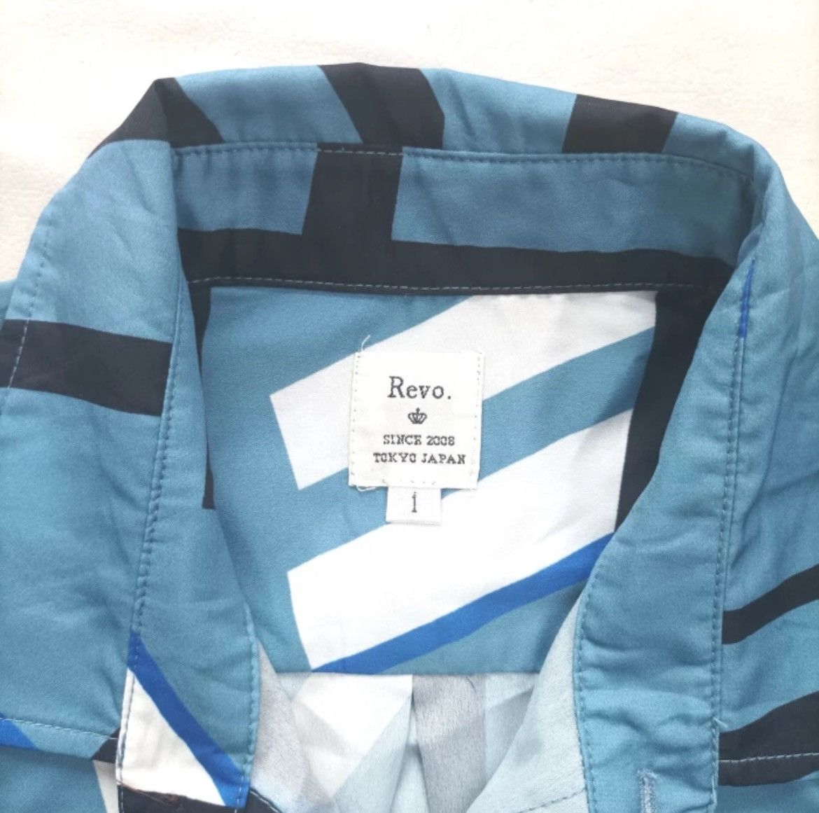 Japanese Brand Revo Tokyo all over print pattern casual shirt Size US L / EU 52-54 / 3 - 3 Thumbnail