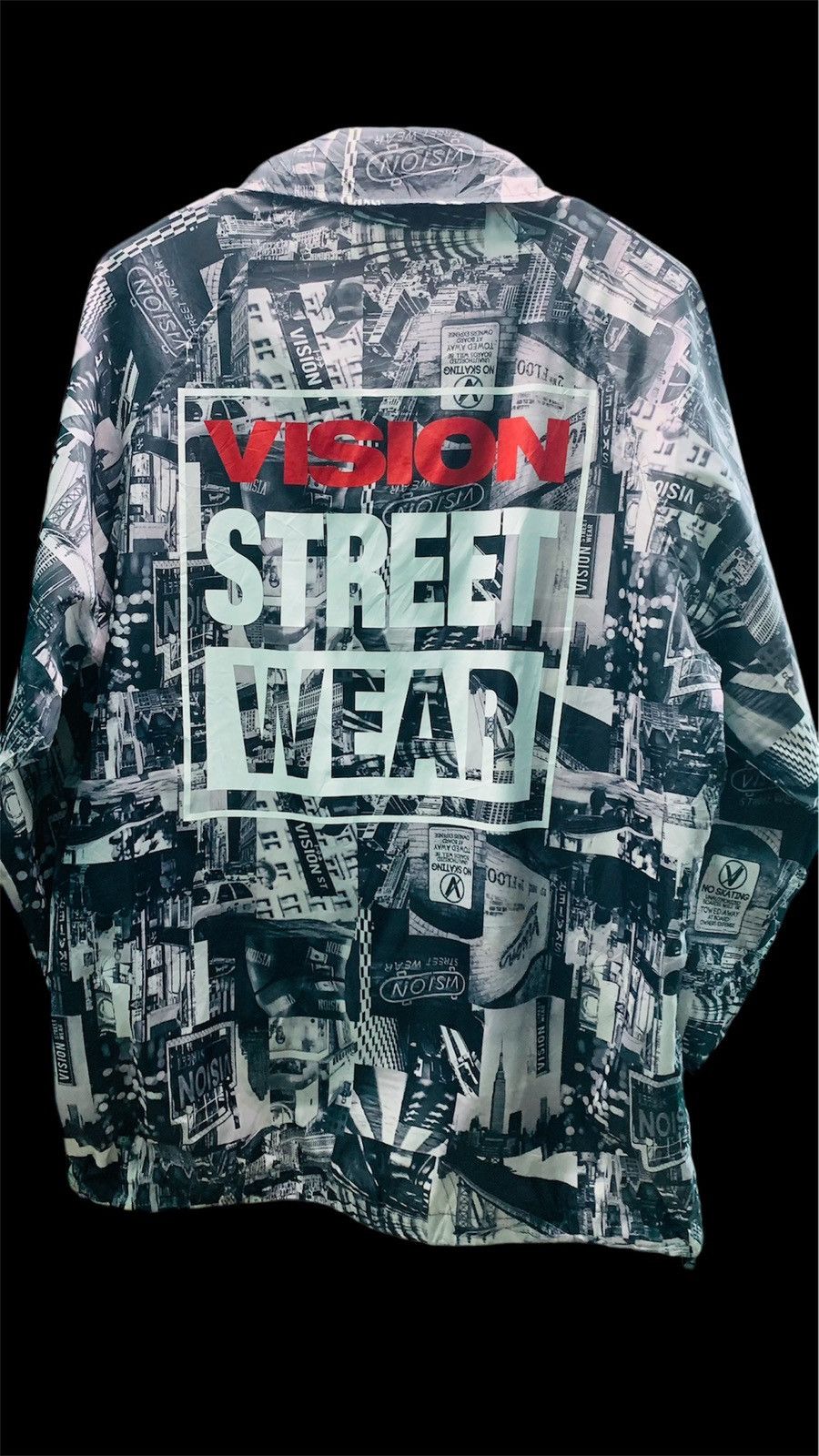 Vintage × Vision Streetwear VISION STREETWEAR fullprint button-up light jacket Size US XL / EU 56 / 4 - 1 Thumbnail