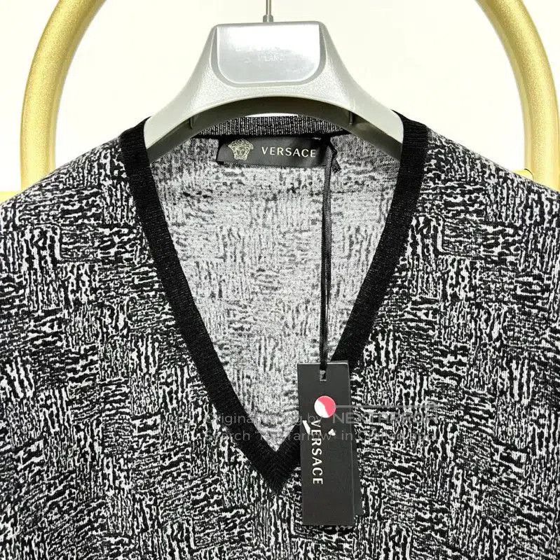 Versace Versace Multicolor Wool Long Sleeve Pullover Sweater . Size US L / EU 52-54 / 3 - 2 Thumbnail