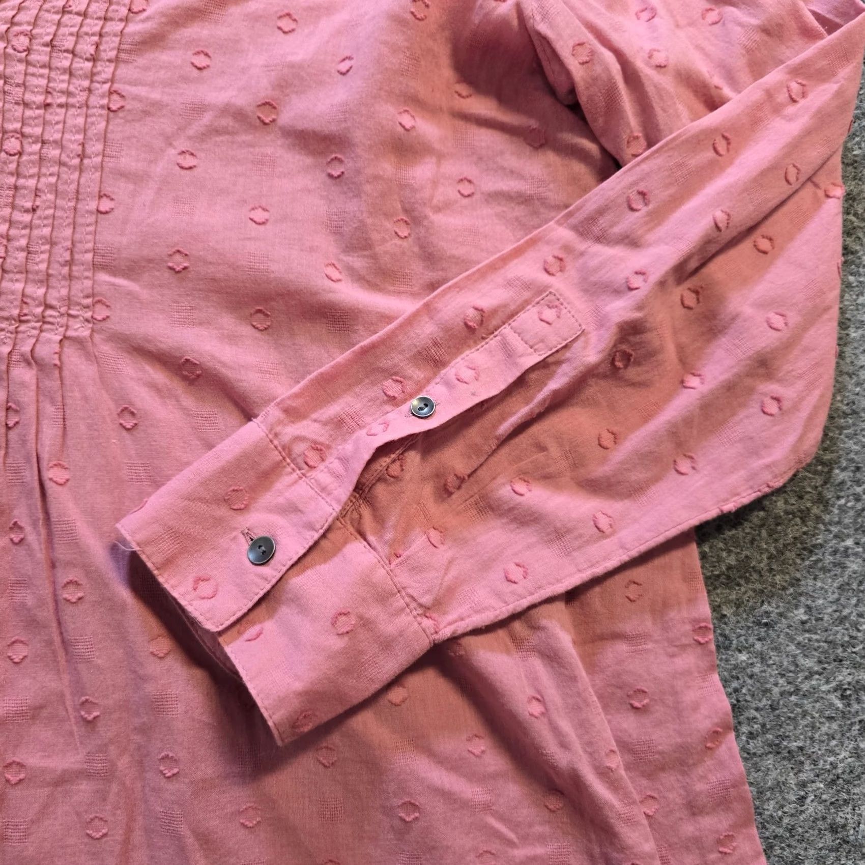 J. Jill J. Jill Top Womens Small Petite Pink Embroidered Peasant Popover A Line Casual Shirt Size S / US 4 / IT 40 - 3 Thumbnail