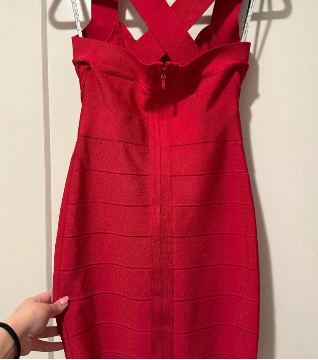 Herve Leger HERVE LEGER draped fringe Bandage Mini Dress Size XS / US 0-2 / IT 36-38 - 5 Thumbnail