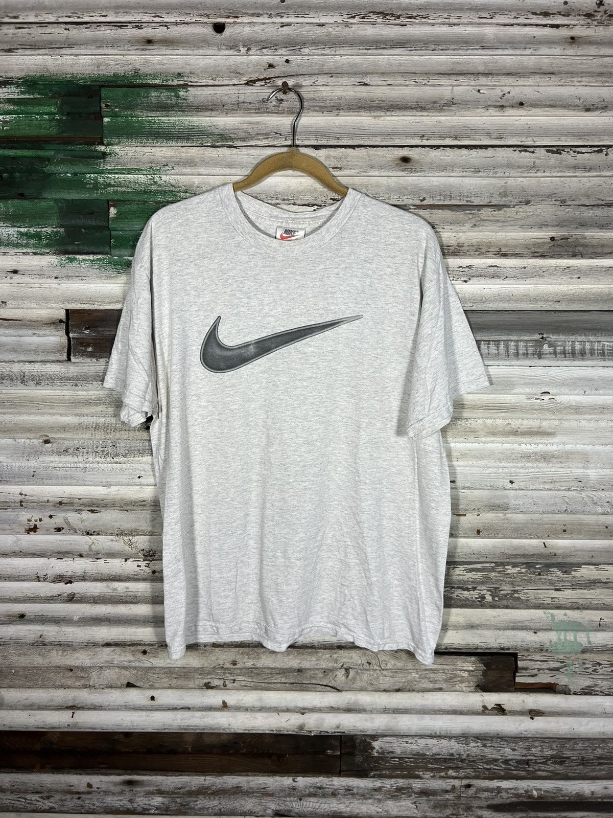 Nike × Vintage Vintage Nike Big Swoosh Shirt Size US L / EU 52-54 / 3 - 1 Thumbnail