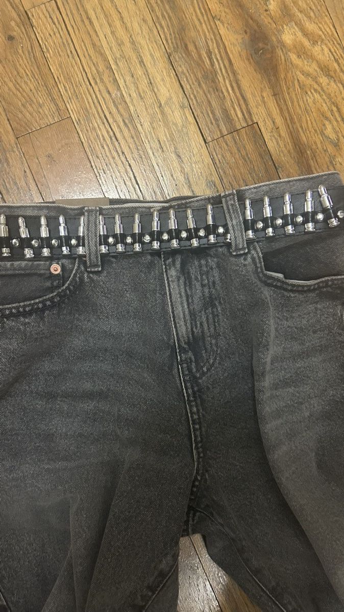 Other Vintage black bullet belt Size 28 - 1 Thumbnail