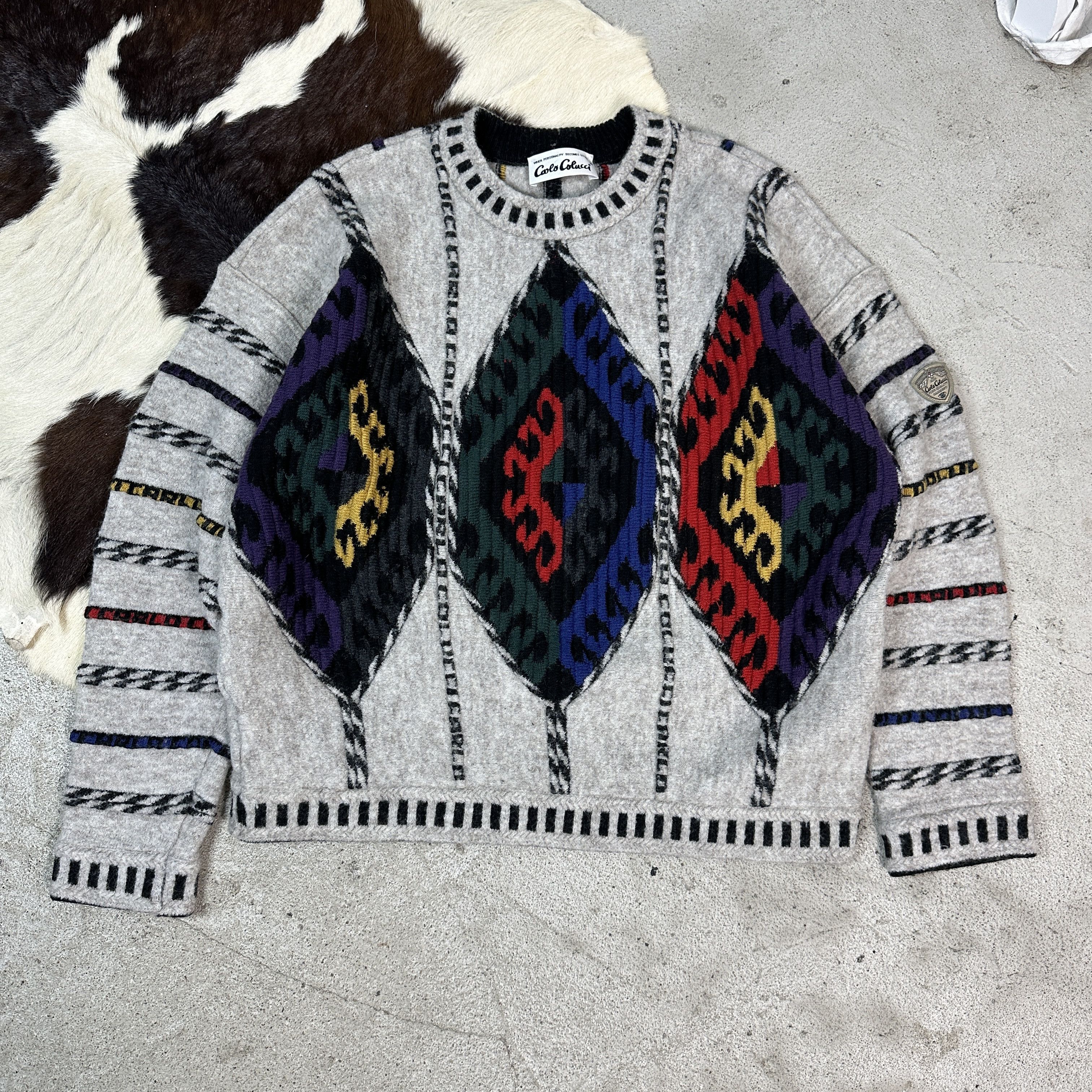 Carlo Colucci × Vintage Carlo Colucci Vintage Sweater Size US M / EU 48-50 / 2 - 2 Thumbnail
