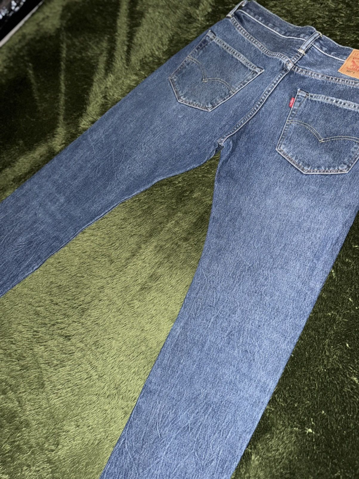 Levi's [W31/L32] Levi’s 501 S washed Leather label Denim Pants Size US 31 - 10 Thumbnail