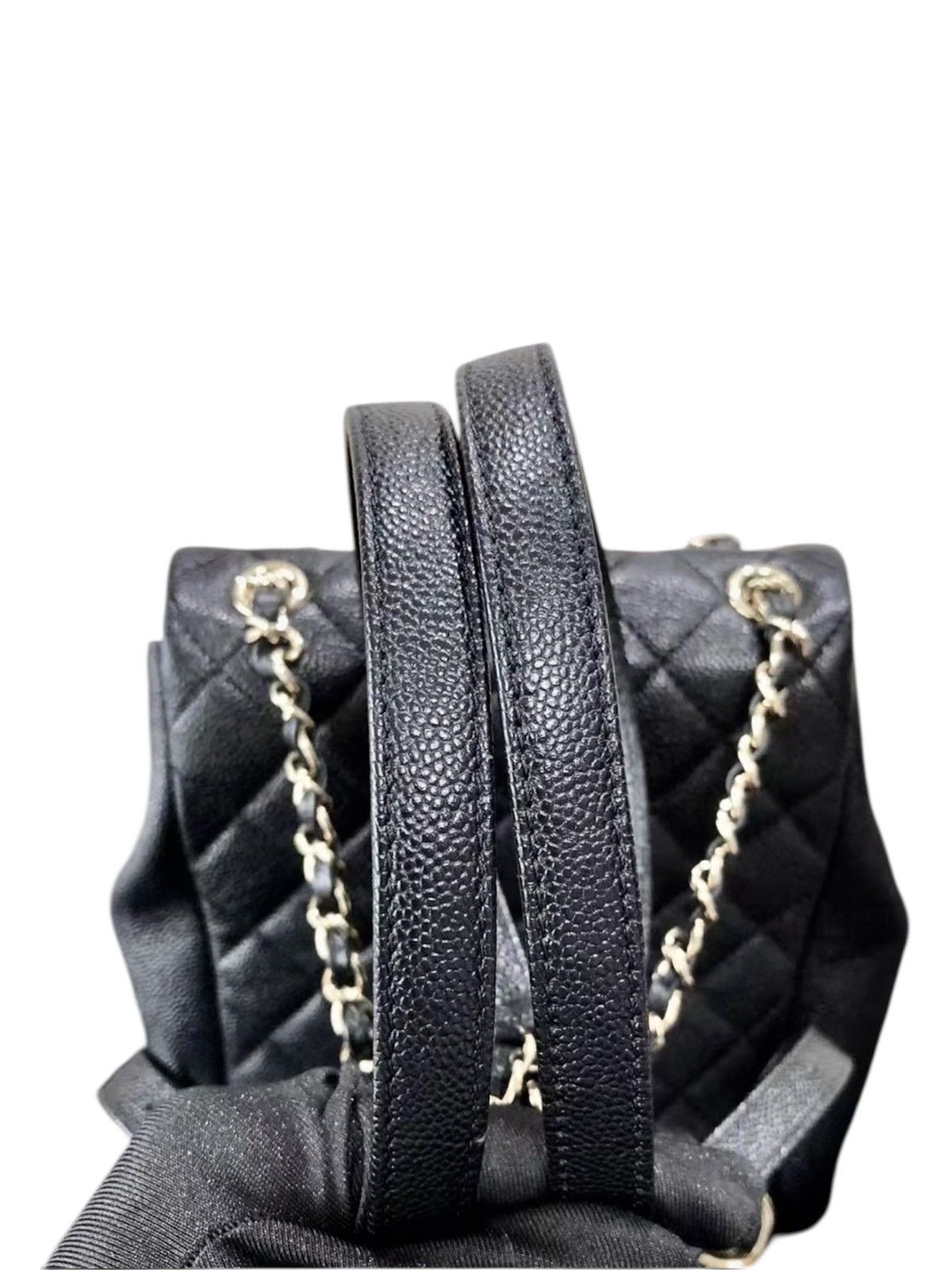 Chanel Chanel Duma Medium Shiny Black Caviar Quilted Backpack Size ONE SIZE - 10 Thumbnail