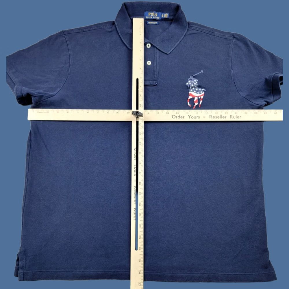 Polo Ralph Lauren Polo Ralph Lauren Shirt Mens XL Slim Fit Big Pony USA Patriotic Polo Size US XL / EU 56 / 4 - 1 Thumbnail