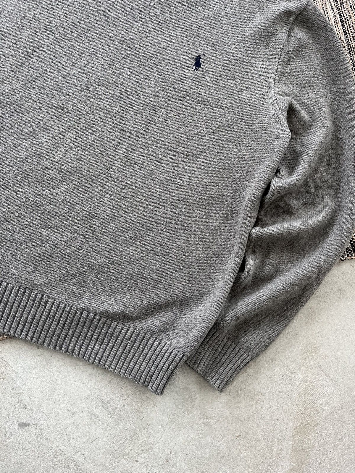 Polo Ralph Lauren Vintage Polo Ralph Lauren Grey Knit Minimalist Sweater Y2K Size US L / EU 52-54 / 3 - 6 Thumbnail