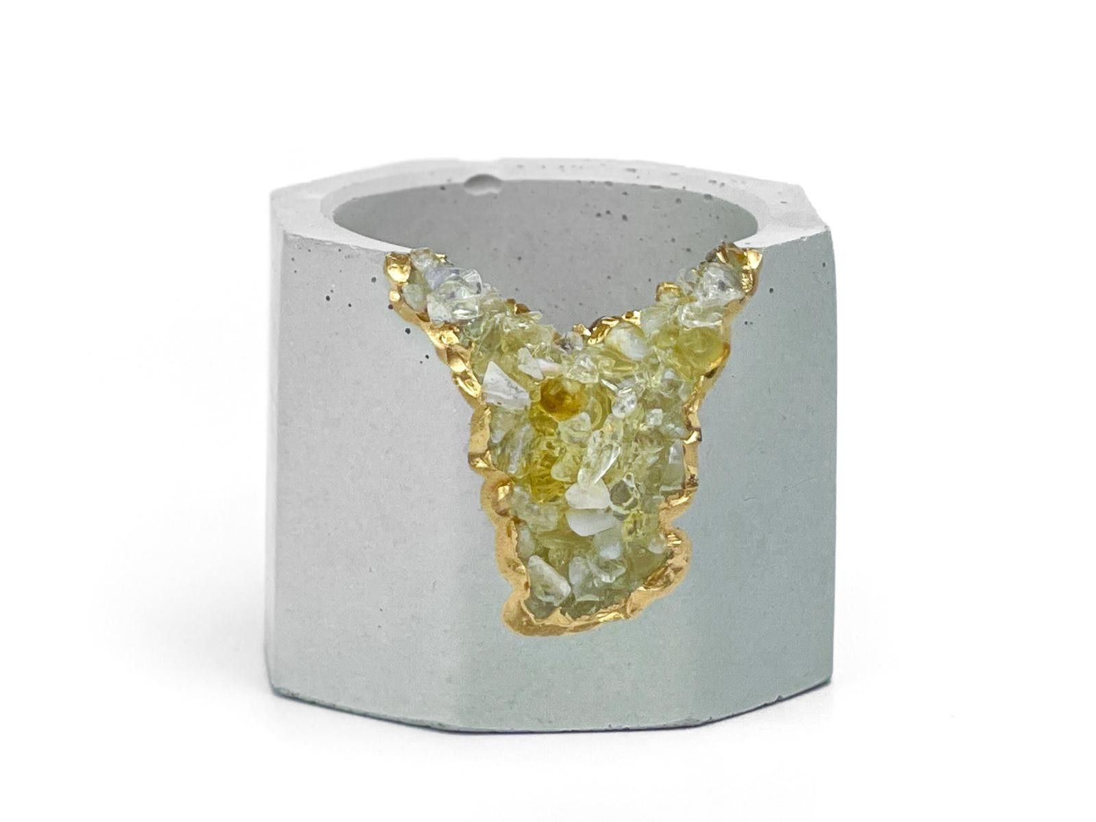 Other Geode Plant Holder Tumbled Citrine Stone Pot Air Plant gift Size ONE SIZE - 3 Thumbnail