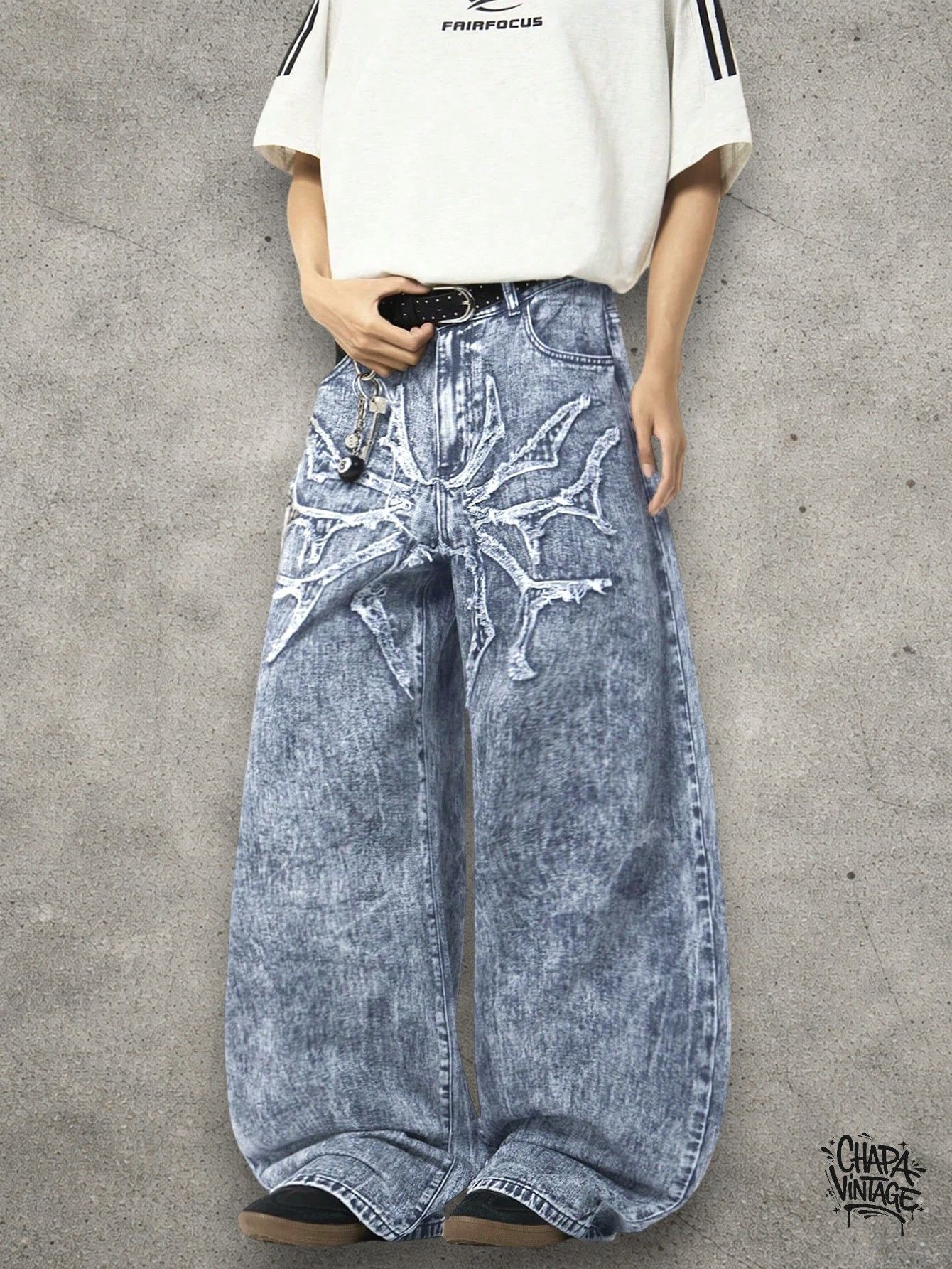Japanese Brand Wide leg loose jeans Size US 32 / EU 48 - 3 Thumbnail
