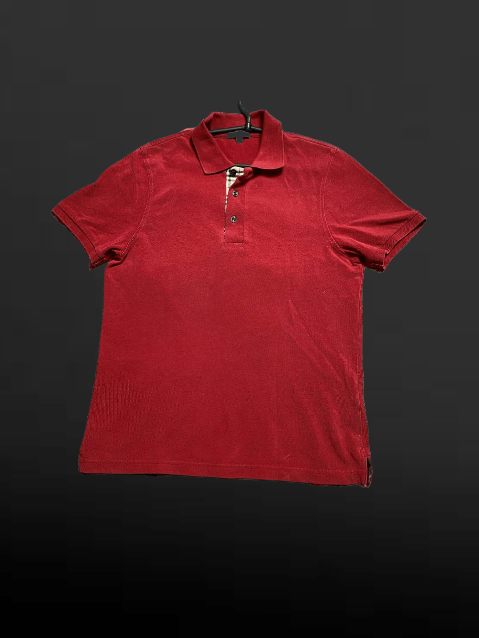 Burberry CASUAL Polo Shirt M Red Short Sleeve