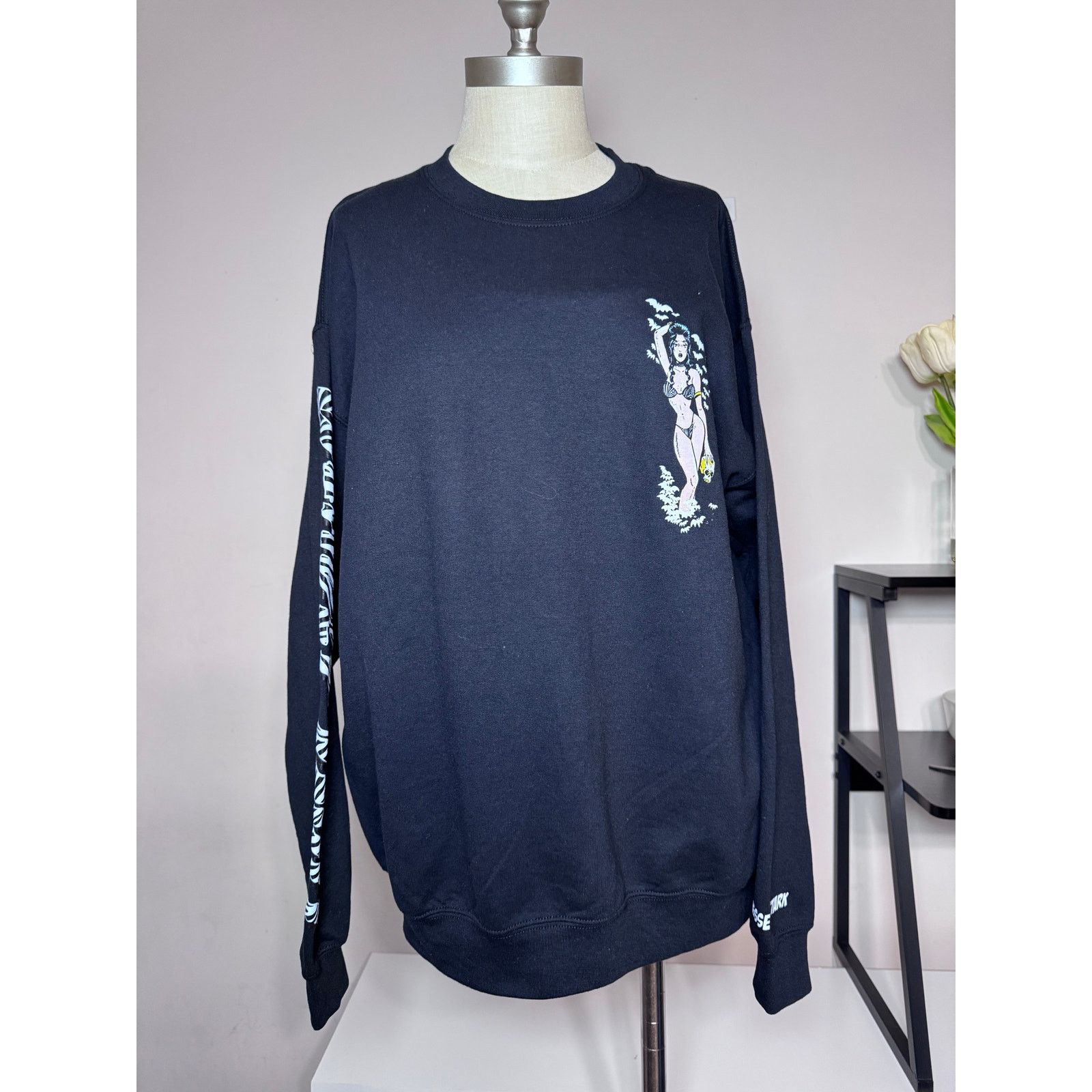 Other Deadly Doll Black Zebra Crewneck Sweater Men’s Size Large L Size US L / EU 52-54 / 3 - 1 Thumbnail