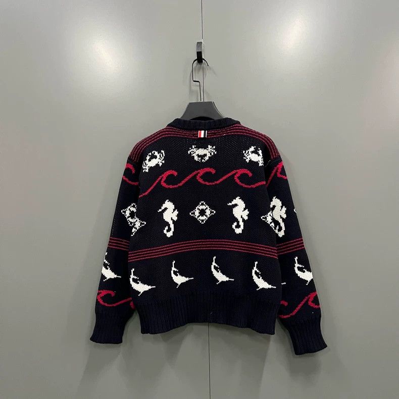 Thom Browne Thom Browne Printed knitwear with foreign animal elements 2 Size US XL / EU 56 / 4 - 2 Thumbnail