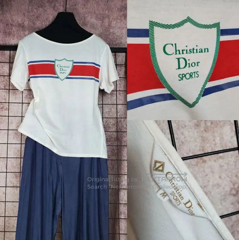 Dior White Logo Short Sleeve T.