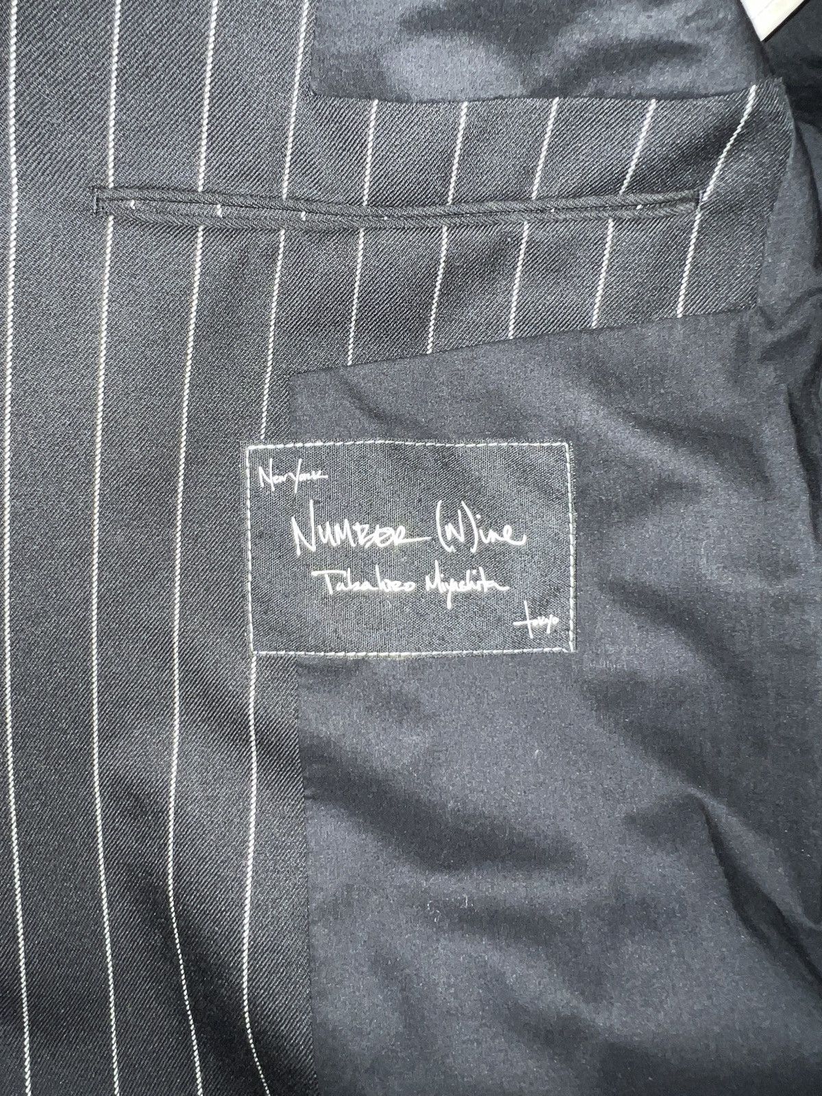 Number (N)ine ss06 striped blazer NWT Size 50R - 4 Thumbnail