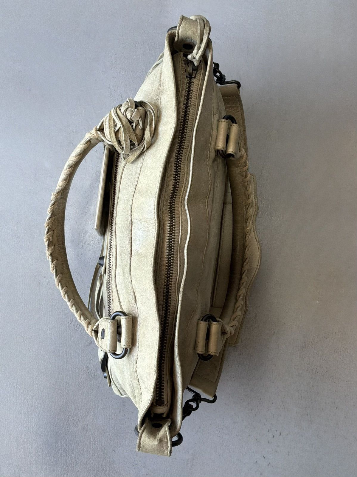 Balenciaga Balenciaga - Le First - Beige Lambskin Bag Size ONE SIZE - 4 Thumbnail