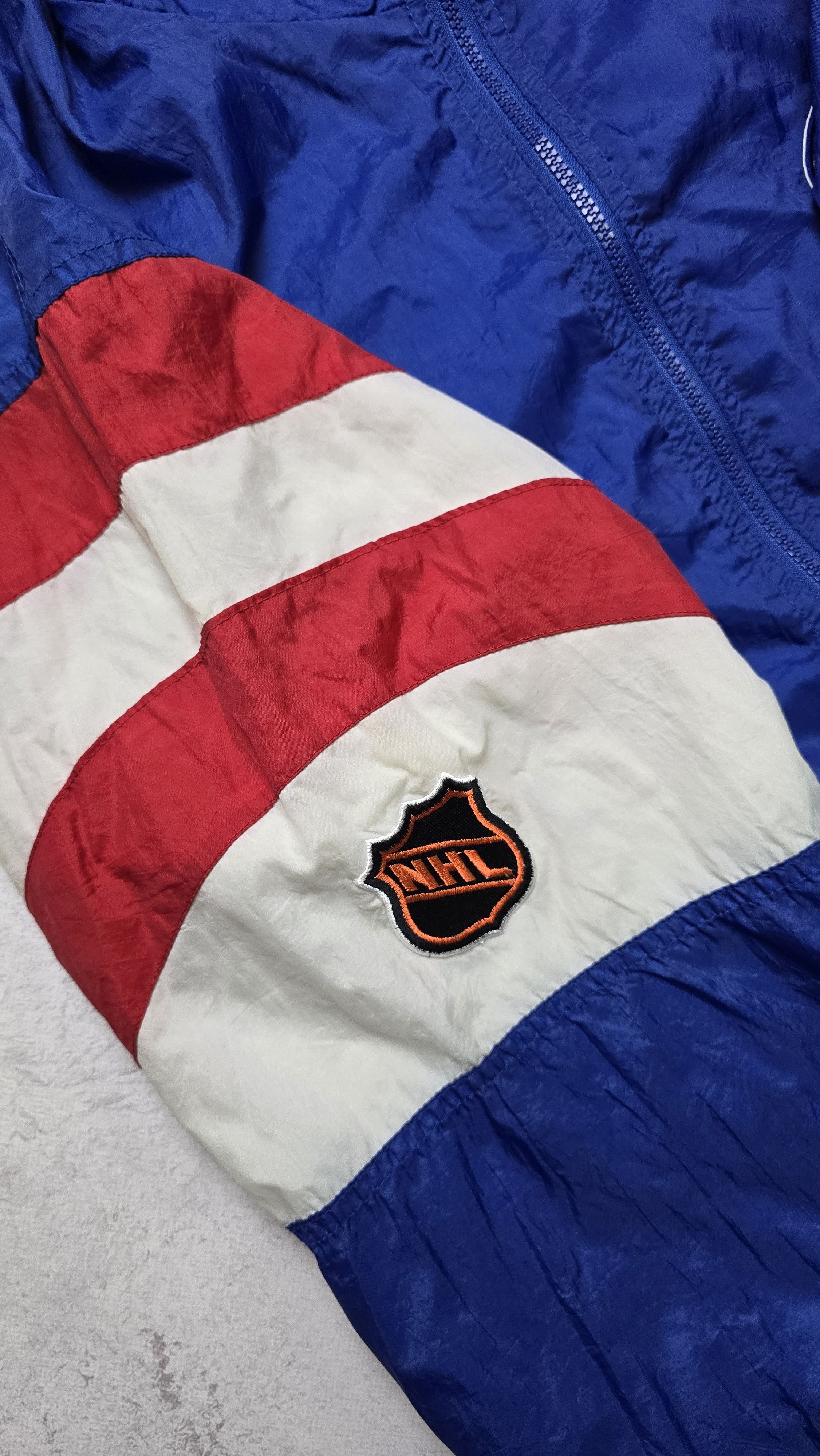 Starter Starter Quebec Nordiques Jacket 90s Vintage Blue Windbreaker Size US XL / EU 56 / 4 - 9 Thumbnail