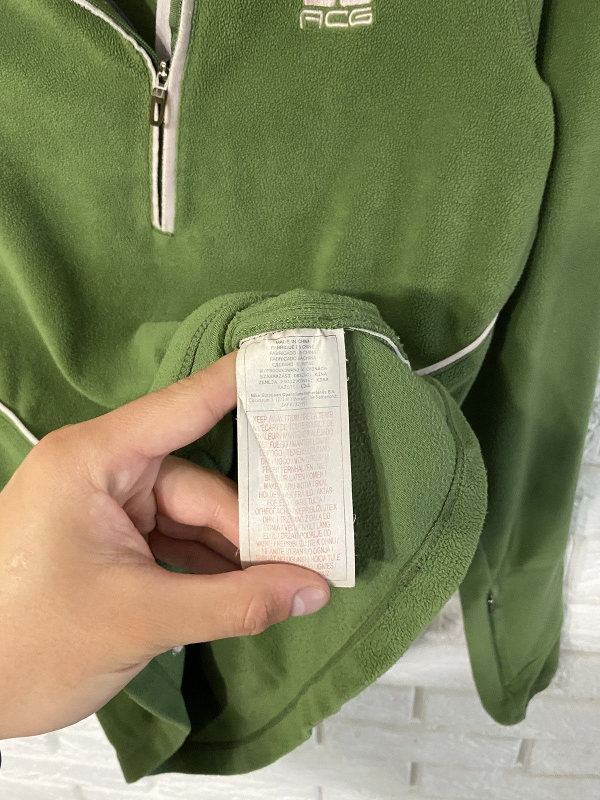 Nike ACG × Vintage Vintage Nike ACG fleece jacket green M logo Size M / US 6-8 / IT 42-44 - 6 Thumbnail