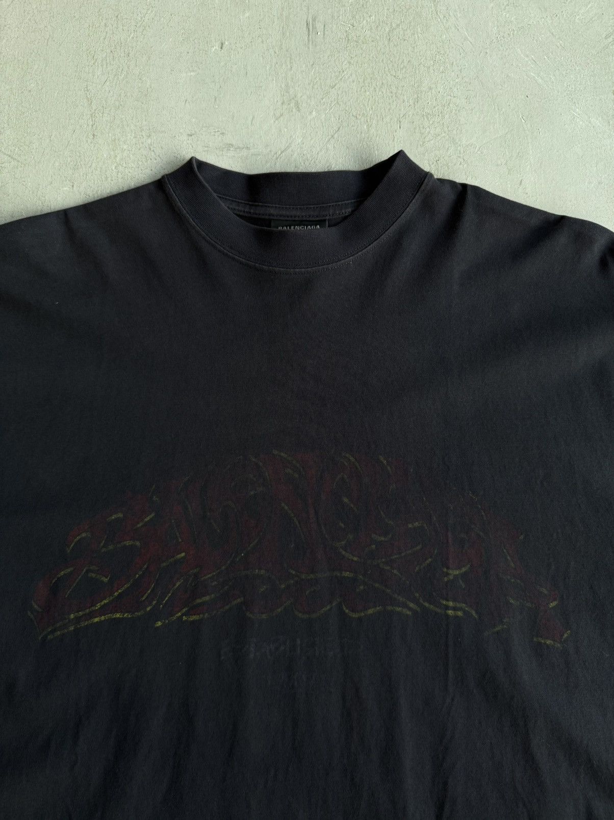 Balenciaga Balenciaga - Offshore Logo Tee Size US XXL / EU 58 / 5 - 4 Thumbnail