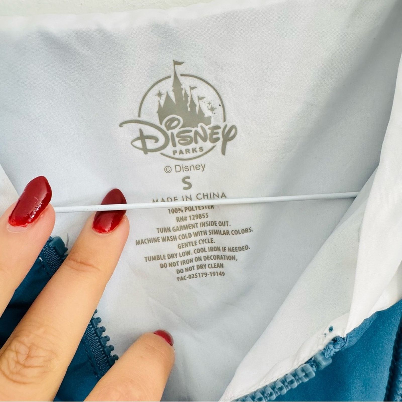 Disney DISNEY Blue White Grey Space Mountain Windbreaker Zip Jacket Size S / US 4 / IT 40 - 3 Thumbnail