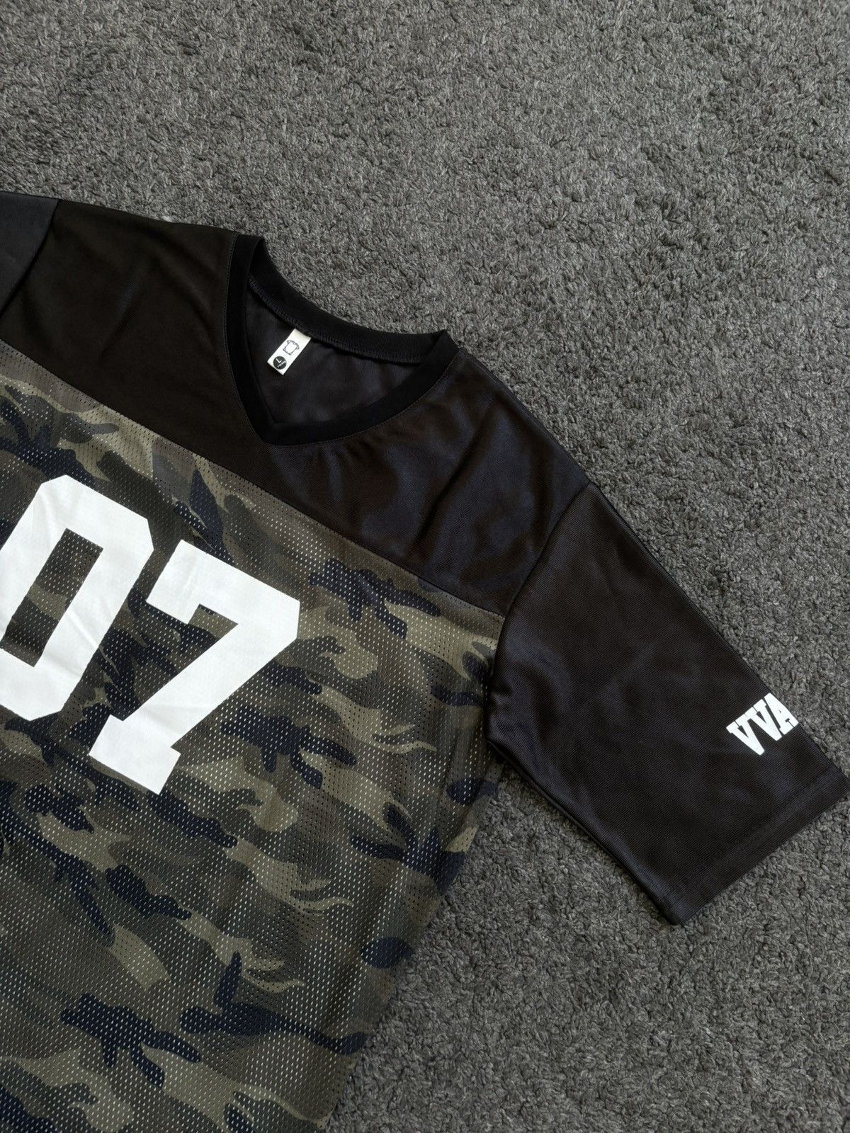 Vintage Vintage oversize unisex military black 07 football jersey Size US M / EU 48-50 / 2 - 2 Thumbnail
